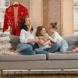 thumbnail of Relaxdays Paravent, 4-teilig, Raumtrenner faltbar, HxB 180x180 cm, Trennwand für innen, Papierseil, Bambusstreben, natur