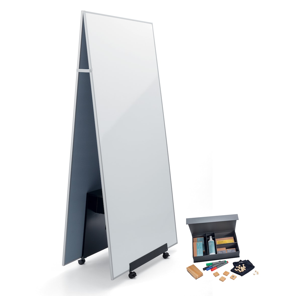 Sigel MUB01 Meet up-Set: agiles Pinboard 90x180cm, agiles Whiteboard 90x180cm, Aufsteller und Starterset