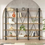 thumbnail of Dmora Libreria Dangelin, Scaffale da ufficio, Mobile portalibri, Biblioteca, 220x34h180 cm, Quercia