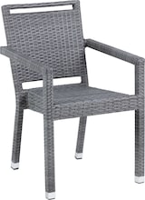 thumbnail of METRO PROFESSIONAL Sedia impilabile con braccioli e maniglia Barbados, rattan sintetico, grigio