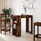 thumbnail of Table de bar avec étagères chêne fumé bois d'ingénierie Modèle Boréal Design Plus