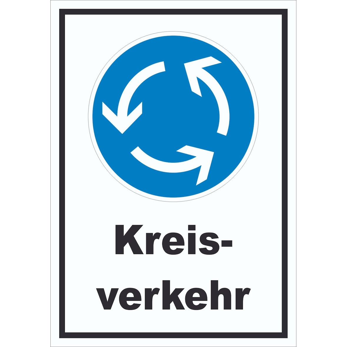 Schild Kreisverkehr A1 (594x841mm)