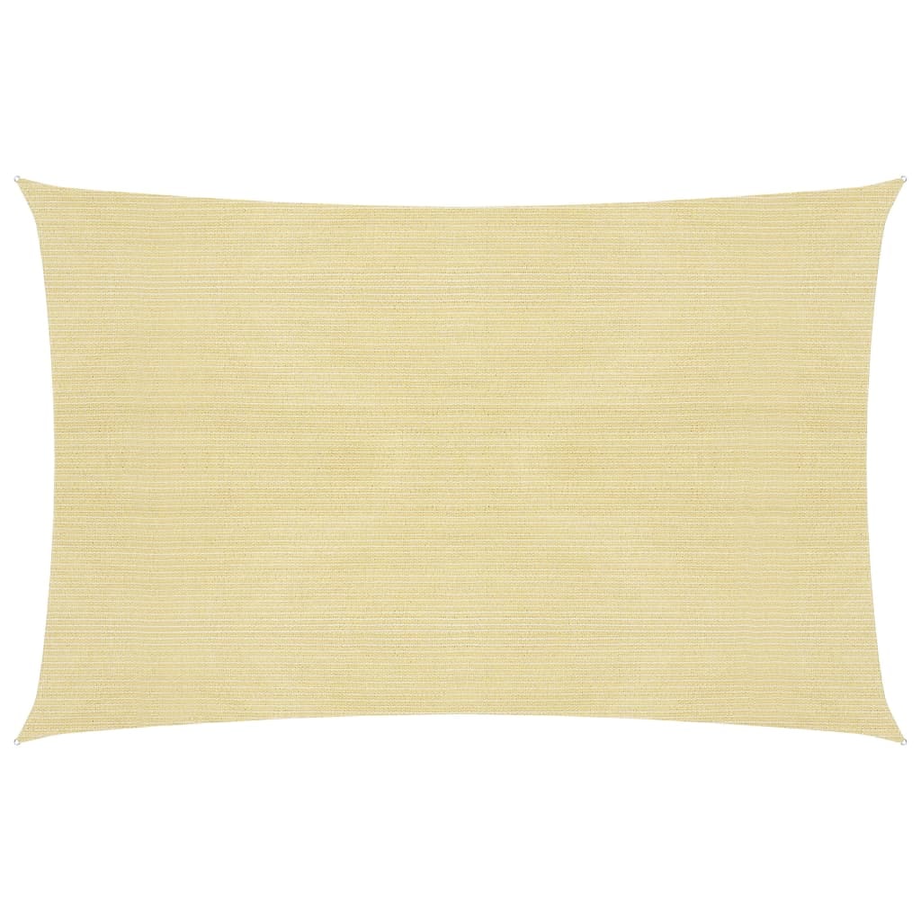 Toldo de vela beige HDPE 160 g/m² 5x8 m