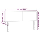 thumbnail of vidaXL Kopfteile 2 Stk. Creme 72x5x78/88 cm Stoff
