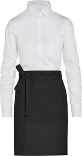 thumbnail of BRUSSELS - Short Recycled Bistro Apron with Pocket: One Size / Grey