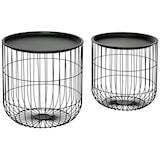 thumbnail of HOMCOM - Beistelltisch Set - 40L x 40B x 40H cm - schwarz