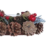 thumbnail of Suporte para velas de Natal | 13 x 9 x 30 cm | Porta-velas peça de Natal | Castiçal de decoração de Natal | Vermelho