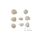 thumbnail of Relaxdays Marmorkies, 5kg, Dekosteine, 5 - 15mm, Kieselsteine, Gartenkiesel, Beet, Blumentopf, Grab, Zierkies, weiß