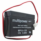 thumbnail of MP0,8-12 Multipower Blei-Akku mit JST Stecker, MP0.8-12S
