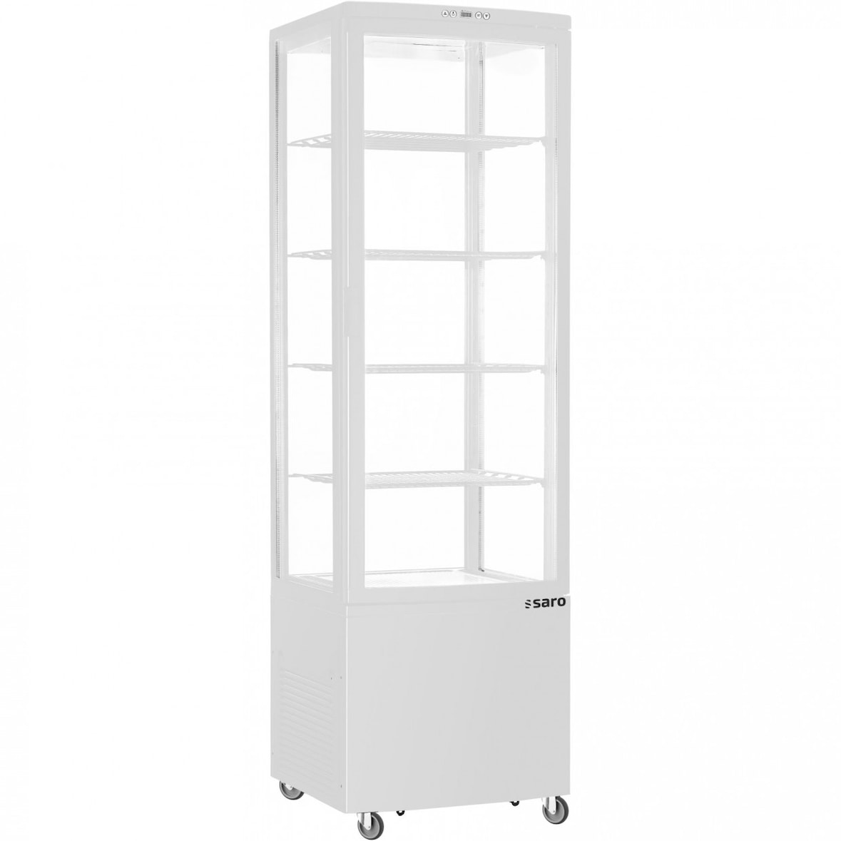Saro Kühlvitrine 235 Liter, Modell SVEN weiß
