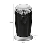 thumbnail of Clatronic KSW 3306 Molinillo Café Eléctrico, Especias, Semillas, 40 g café 20 tazas café, Cuchillas Acero Inox., Negro, 120W