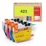 thumbnail of Kompatibel Druckerpatronen Set ersetzt Brother LC-421VAL LC-421 – 4 Farben – für Brother DCP-J1050DW J1140DW J1800DW MFC-J1010DW