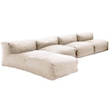 thumbnail of Salon de jardin modulable 4 places avec méridienne beige