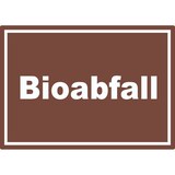 thumbnail of Bioabfall Mülltrennung Aufkleber mit Text A5 (148x210mm)