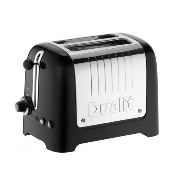 Dualit Grille-pain 2 fentes extra larges LITE - Noir Inox