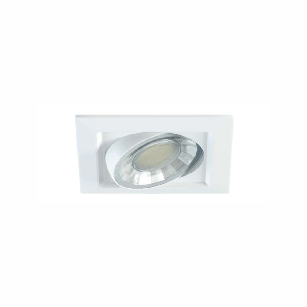 Spot LED embutido quadrado ajustável regulável 8W IP44 4000K