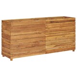 thumbnail of vidaXL Hochbeet 150x40x72 cm Teak Altholz und Stahl