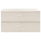thumbnail of vidaXL Aufbewahrungsboxen 2 Stk. Stoff 70x40x18 cm Creme