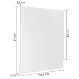 thumbnail of vidaXL Geschirrspülerblende Lyon Weiß 59,5x3x67 cm Holzwerkstoff