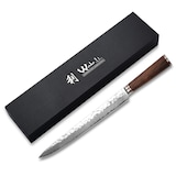 thumbnail of Wakoli Nussbaum Damast Fleischmesser I 30 cm Klinge I Nussbaumholzgriff