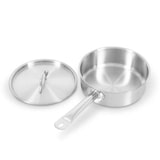 thumbnail of Casserole inox professionnelle 140(Ø)mm - Hauteur 85 mm - avec couvercle - Equipementpro