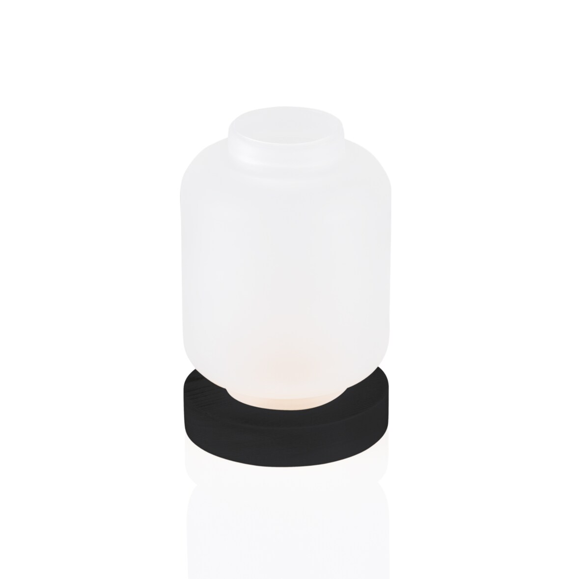 WAS Germany - Kerzenhalter Candle Holder Frosted White YUYU, Ø 9 cm, Höhe 13 cm, Glas