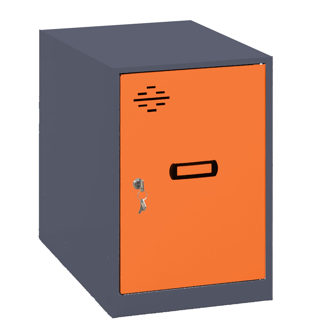 Metallschrank mini zerlegt ANTHRACITE/ORANGE 475x400x500 mm (Höhe x Länge x Breite)