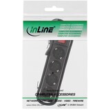 thumbnail of InLine® Steckdosenleiste, 4-fach Schutzkontakt, mit Schalter, schwarz, 1,5m