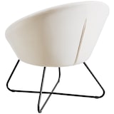 thumbnail of tectake Fauteuil cocktail CENTERA rond et rembourré - Aspect velours beige - 405571