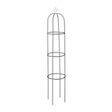 thumbnail of Relaxdays Rankhilfe Obelisk, 190 cm hoch, Ranksäule für Kletterpflanzen, aus Metall, freistehend, Rosenturm, schwarz