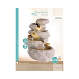 thumbnail of Felswasserfall Springbrunnen Keramik LED Beleuchtung 35cm Brunnen & Wasserspiel Innen & Außen Fontäne Gartenbrunnen Wasserbrunnen Wasserfall Garten