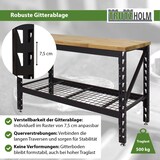 thumbnail of Werkbank höhenverstellbar 500 Kg 153x62x99 cm Hartholzplatte Werktisch Arbeitstisch Werkstatttisch