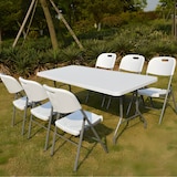 thumbnail of Silla Plegable con Asa Blanca 47x58x87cm 7house