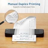 thumbnail of Mini Imprimante Bluetooth Portable Thermique A4 A5 B5 Double Face Rechargeable YONIS