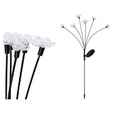 thumbnail of Solar Stabbeleuchtung Outdoor 70cm 6 Blumen LEDs Kunststoff Solarleuchte Garten Stablampe Gartenleuchte Solarlampen Wegeleuchte Gartendeko Warmweiß