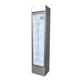 thumbnail of Gastro-Cool Schmaler Getränkekühlschrank / Slim Cooler in silber / 150l - GCDC130