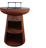 thumbnail of PURLINE Barbecue redondo com prancha em aço redondo e grelhador em aço corten EFP55RCO
