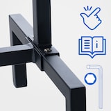 thumbnail of Kledingrek Melva zwart/120x38x120