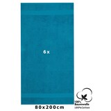 thumbnail of Betz 6 Stück Saunatücher PALERMO Größe 80 x 200 cm Farbe Petrol