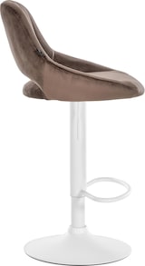 thumbnail of Barhocker Milet Samt braun/weiß