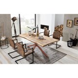 thumbnail of SIT Möbel Baumkante-Esstisch | 200x100 cm | 50 mm Platte Mango natur | Metallgestell braun | B 200 x T 100 x H 77 cm | 15252-00 | Serie TABLES & CO