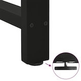 thumbnail of vidaXL Couchtischbeine Schwarz 2 Stk. 60x(30-31) cm Stahl