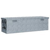 thumbnail of DELUKE® Aluminiumbox mit Deckel - Abschließbar Alubox Deichselbox Alu Anhängerbox Werkzeugkiste Metall Transportbox Metallkiste, 80,5x22x22cm Silber