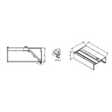 thumbnail of Stalgast Wandhaube "Expert Line", Kastenform 3700 mm x 1000 mm mit LC2 Typ A Zyklonen-/Labyrinthfilter