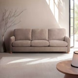 thumbnail of Canapé fixe en tissu 3 places beige