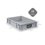 thumbnail of PROREGAL 5x Eurobox NextGen Portable Duo | HxBxT 12x40x60cm | 23 Liter | Eurobehälter, Transportbox, Transportbehälter, Stapelbehälter