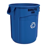 thumbnail of Runder Brute Container 75,7 Liter, Rubbermaid, VB 002620-73, Blau, Recyclingsymbol