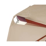 thumbnail of Copertura di ricambio per ombrellone in legno per catering HWC-C57, copertura per ombrellone, rotonda Ø3m poliestere 3kg ~ crema