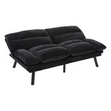 thumbnail of Chenille Zweisitzer Sofa mit verstellbaren Rückenlehnen – ergonomisches Design und hoher Komfort Schwarz