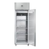 thumbnail of Armadio refrigerato inox 600 litri. Sbrinamento gas caldo. Guide stampate. Temperatura -2°/+8°C. Misure (LxPxH) 70x82,3x204,5 cm. Cool Head QR6